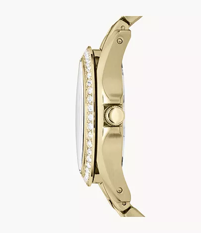 Riley Multifunction Gold-Tone Stainless Steel Watch