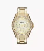 Riley Multifunction Gold-Tone Stainless Steel Watch