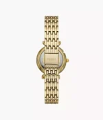 Carlie Mini Three-Hand Gold-Tone Stainless Steel Watch