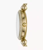 Carlie Mini Three-Hand Gold-Tone Stainless Steel Watch
