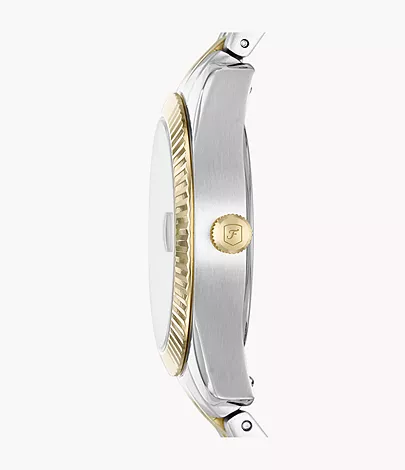 Scarlette Mini Three-Hand Date Two-Tone Stainless Steel Watch
