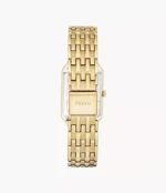 Raquel Three-Hand Date Gold-Tone Stainless Steel Watch