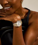 Scarlette Three-Hand Date Two-Tone Stainless Steel Watch