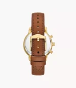 Neutra Chronograph Medium Brown Leather Watch