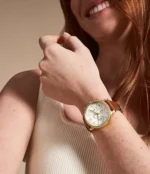 Neutra Chronograph Medium Brown Leather Watch