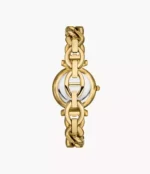 Carlie Three-Hand Gold-Tone Stainless Steel Watch