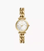 Carlie Three-Hand Gold-Tone Stainless Steel Watch