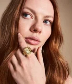 Raquel Watch Ring Two-Hand Gold-Tone Stainless Steel