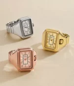 Raquel Watch Ring Two-Hand Stainless Steel