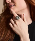 Raquel Watch Ring Two-Hand Stainless Steel