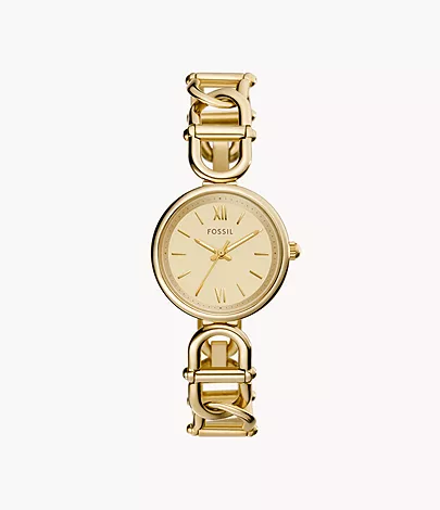 Carlie -Hand Gold-Tone Stainless Steel Watch