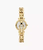 Carlie Three-Hand Gold-Tone Stainless Steel Watch and Bracelet Set