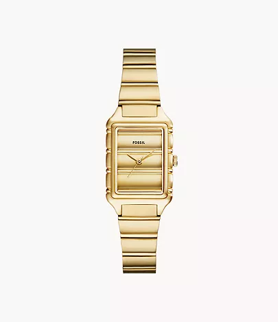 Raquel Three-Hand Gold-Tone Stainless Steel Watch