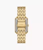 Raquel Sun Moon Multifunction Gold-Tone Stainless Steel Watch