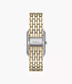 Raquel Sun Moon Multifunction Two-Tone Stainless Steel Watch