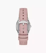 Harlow Three-Hand Light Pink Leather Watch
