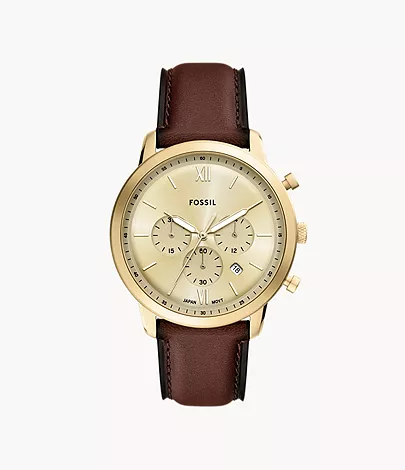 Neutra Chronograph Brown Leather Watch