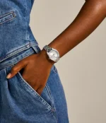 Scarlette Mini Three-Hand Date Stainless Steel Watch