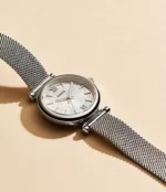 Carlie Three-Hand Stainless Steel Watch