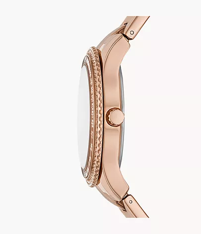 Stella Sport Multifunction Rose Gold-Tone Stainless Steel Watch