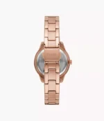 Stella Three-Hand Date Rose Gold-Tone Stainless Steel Watch