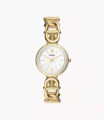 Carlie Three-Hand Gold-Tone Stainless Steel Watch