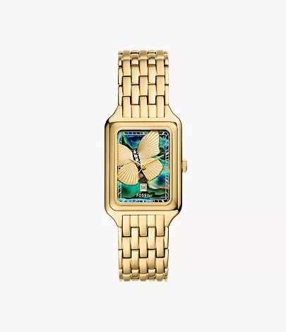 Raquel Three-Hand Date Stainless Steel Watch
