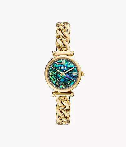 Carlie Three-Hand Stainless Steel Watch