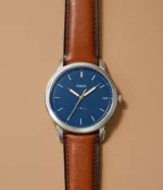 The Minimalist Slim Three-Hand Light Brown Leather Watch
