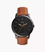 The Minimalist Slim Three-Hand Light Brown Leather Watch