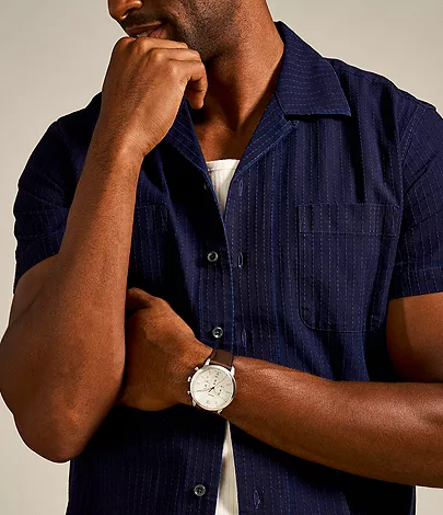 Neutra Chronograph Browne Leather Watch