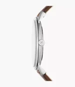 The Minimalist Three-Hand Brown Leather Watch