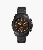 Bronson Chronograph Black Stainless Steel Watch