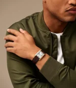 Carraway Three-Hand Brown Croco Leather Watch