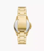 Fossil Blue Dive Three-Hand Date Gold-Tone Stainless Steel Watch