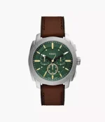 Machine Chronograph Brown Leather Watch