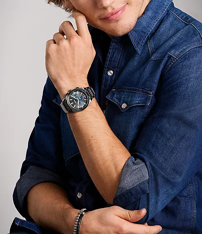 Everett Chronograph Smoke Stainless Steel Watch