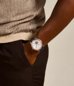 Townsman Automatic Navy Leather Watch
