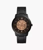 Neutra Automatic Black Stainless Steel Watch