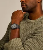 Everett Automatic Smoke Stainless Steel Watch