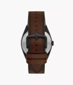 Everett Automatic Dark Brown LiteHide™ Leather Watch