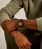 Everett Automatic Dark Brown LiteHide™ Leather Watch