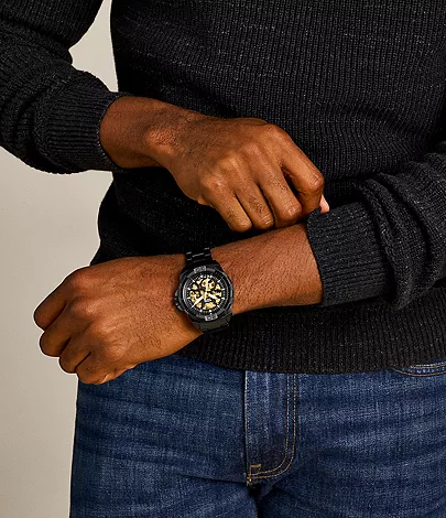 Bronson Automatic Black Stainless Steel Watch