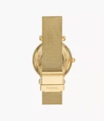 Carlie Automatic Gold-Tone Stainless Steel Mesh Watch