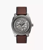 Machine Automatic Brown LiteHide™ Leather Watch