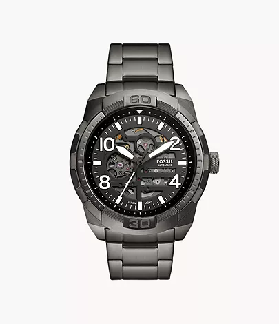 Bronson Automatic Smoke Stainless Steel Watch