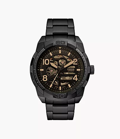 Bronson Automatic Black Stainless Steel Watch