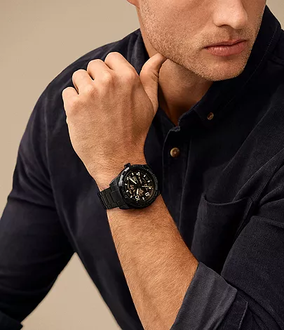 Bronson Automatic Black Stainles Steel Watch