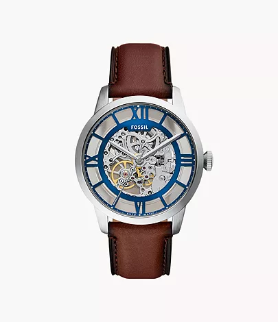 Townsman Automatic Brown Leather Watch