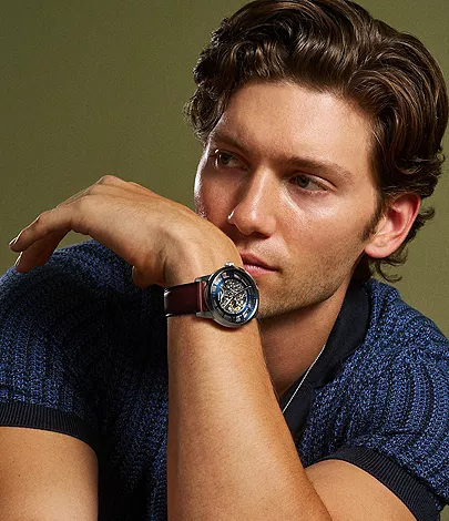 Townsman Automatic Brown Leather Watch